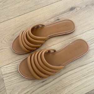 Madewell Strappy Slides in Desert Camel in Size 9